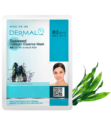 Маска для лица Dermal SeaWeed Collagen с экстрактом водорослей и коллагеном 23г - в интернет-магазине tut-beauty.by