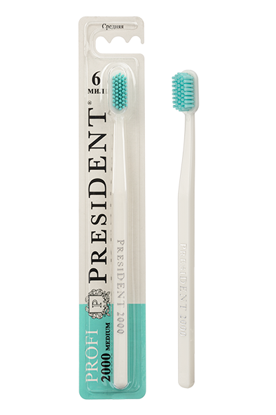 Зубная щетка PresiDENT Profi средняя 2000 - в интернет-магазине tut-beauty.by