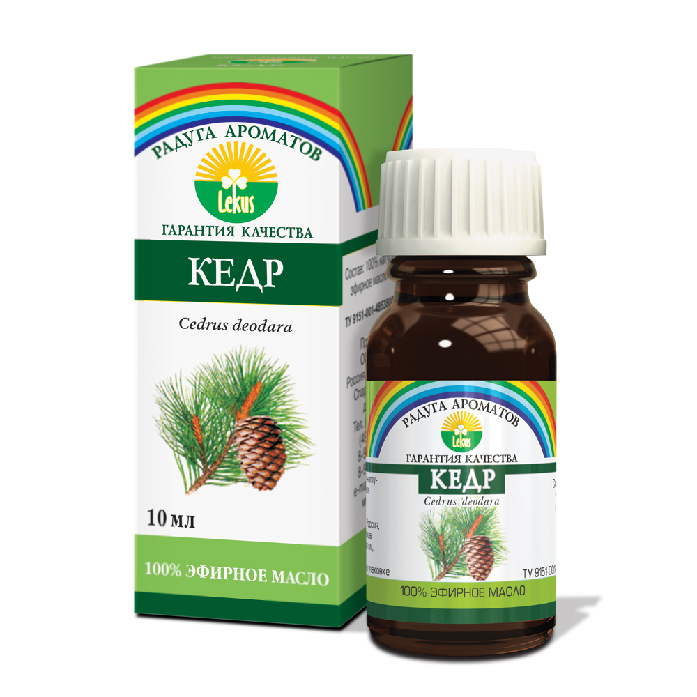 Эфирное масло Lekus кедр 10мл - в интернет-магазине tut-beauty.by