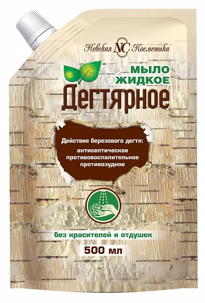 Мыло Невская Косметика жидкое дегтярное 500мл