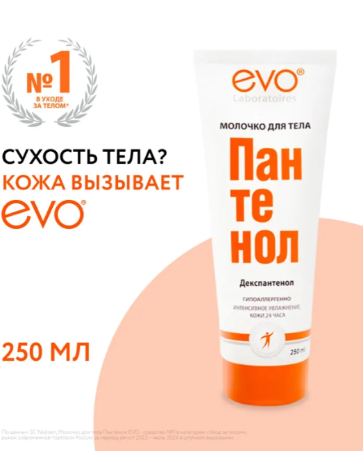 Молочко для тела Evo Пантенол 250мл