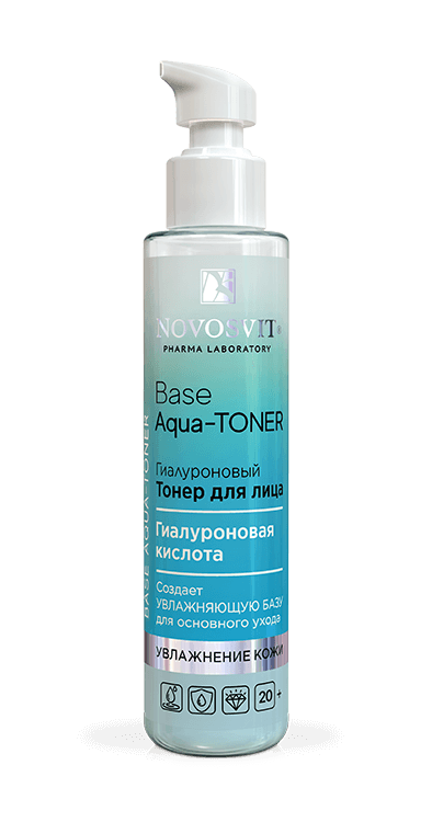 Тоник для лица Novosvit Base Aqua-Toner гиалуроновый 100мл