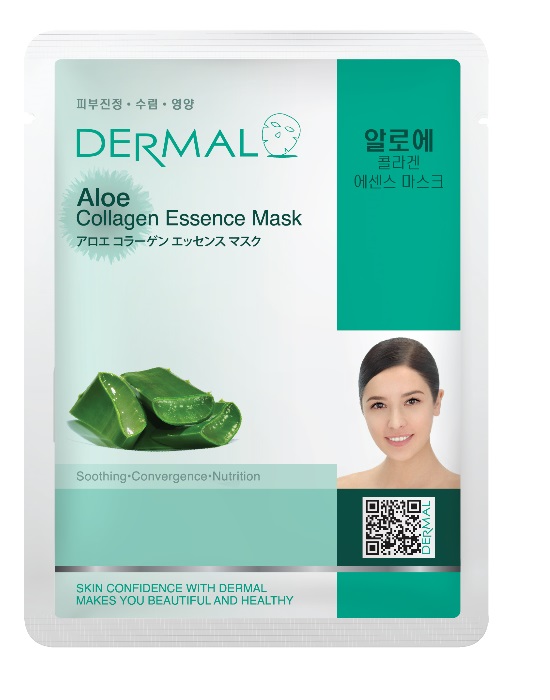 Маска для лица Dermal Aloe Collagen алоэ и коллаген 23г - в интернет-магазине tut-beauty.by