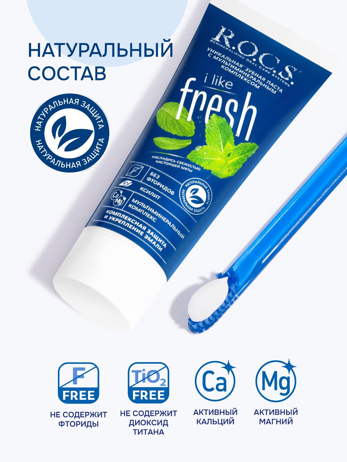 Зубная паста R.O.C.S. iLike Fresh 74г