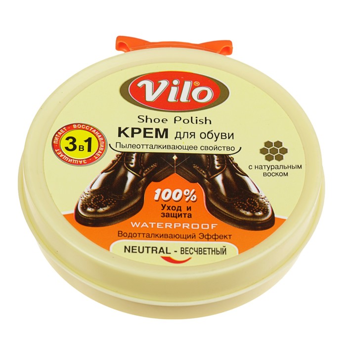 Крем-краска для обуви Vilo бесцветная 50мл