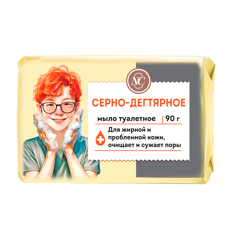 Мыло Невская Косметика серно-дегтярное 90г